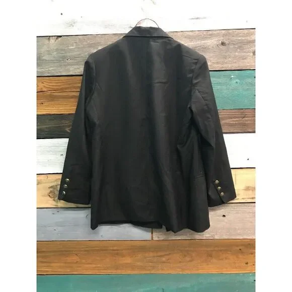 To Love Kuvaa Black 2-Button Blazer Suit Jacket Women's Size Small NEW*